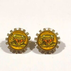Rare Vintage Tea ☕️ party studs